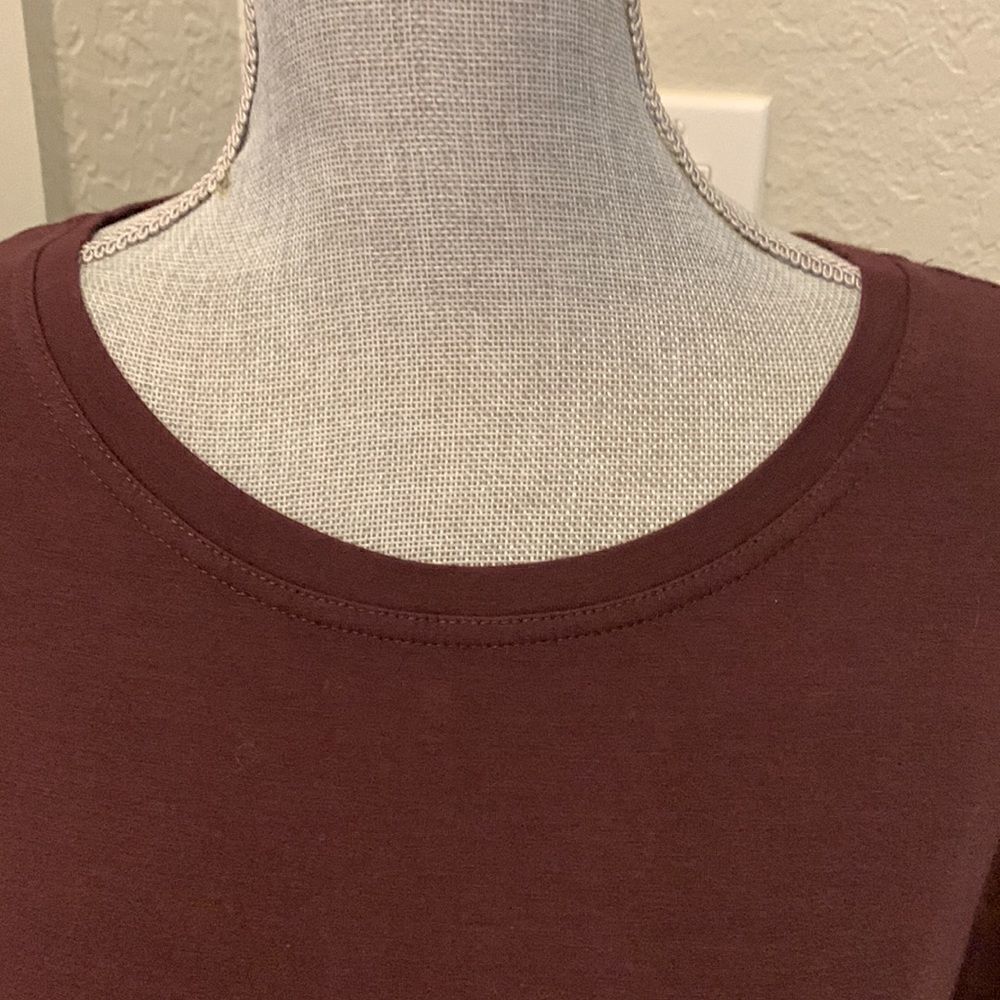 Script Brown Tee  - Picture 2 of 5